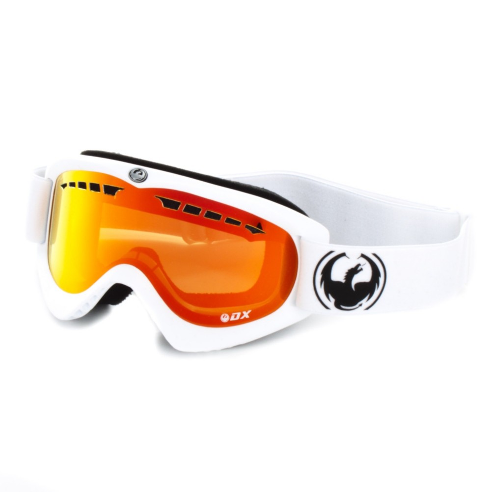 Dragon DX Goggles 2012, White-Red Ionized, swatch