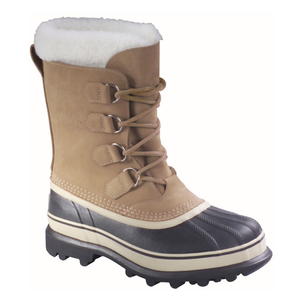 Sorel Caribou Mens Boots, Buff, medium