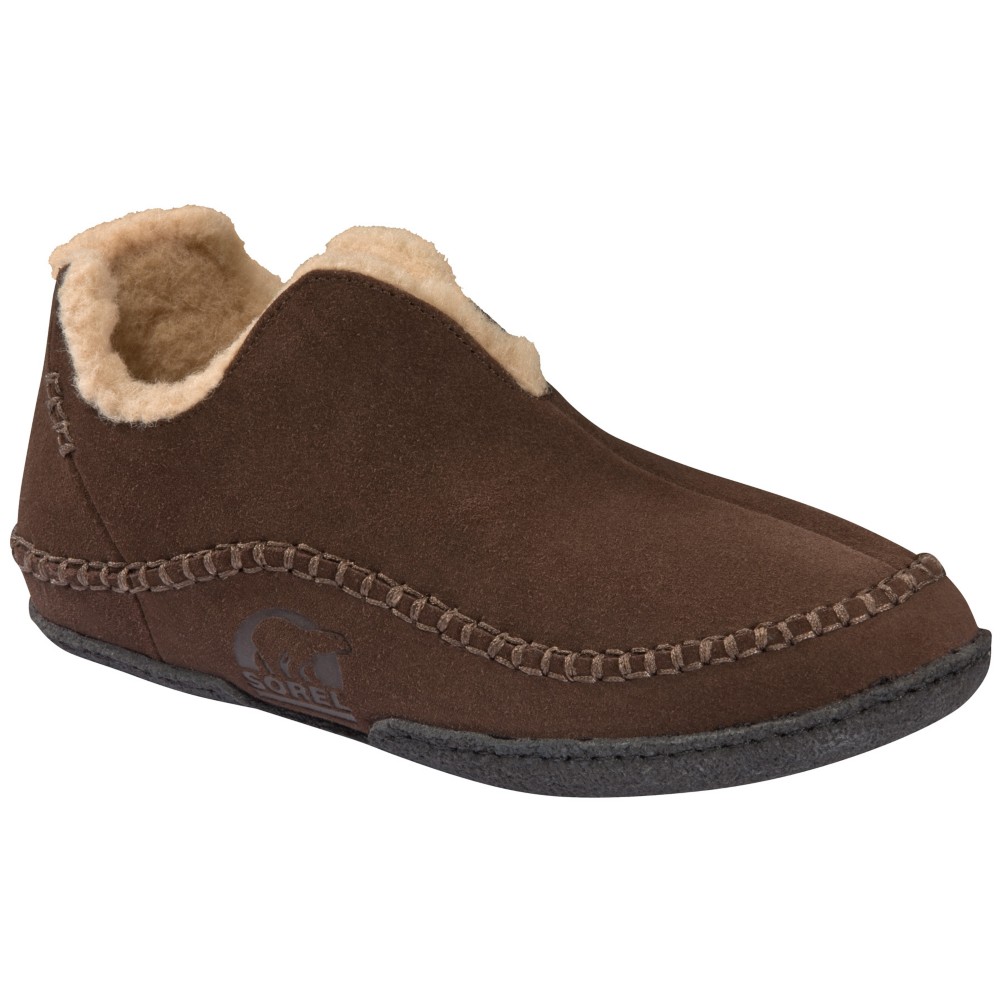 Sorel Manawan Mens Slippers, Bark, medium
