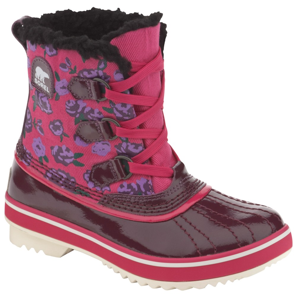 Sorel Youth Tivoli Girls Boots, Port Royale-Pink Carnation, medium