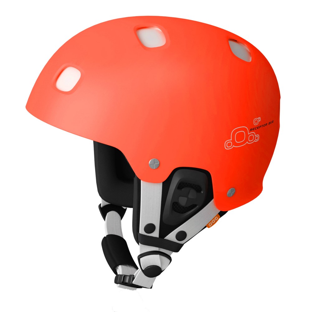 POC Receptor Bug Adjustable Helmet, Flourescent Orange-White, medium