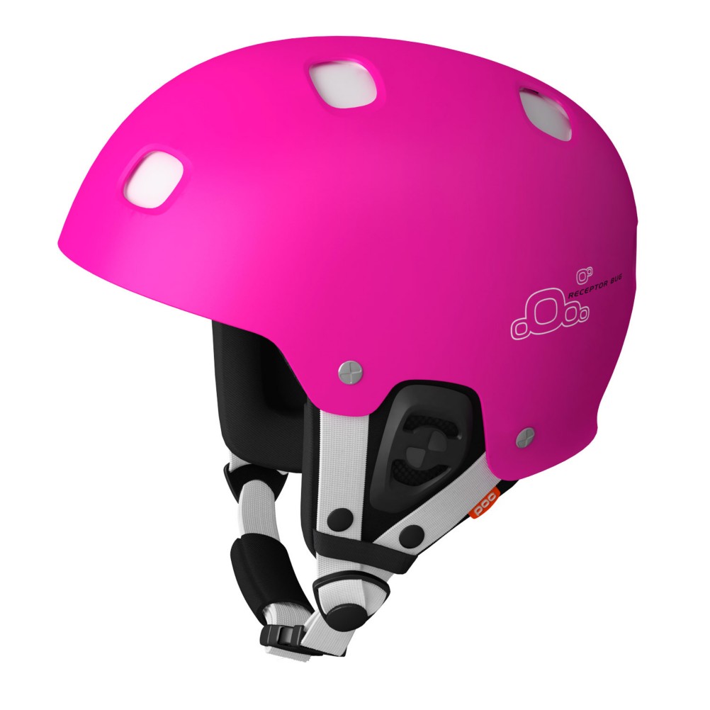 POC Receptor Bug Adjustable Helmet, Cerise-White, medium