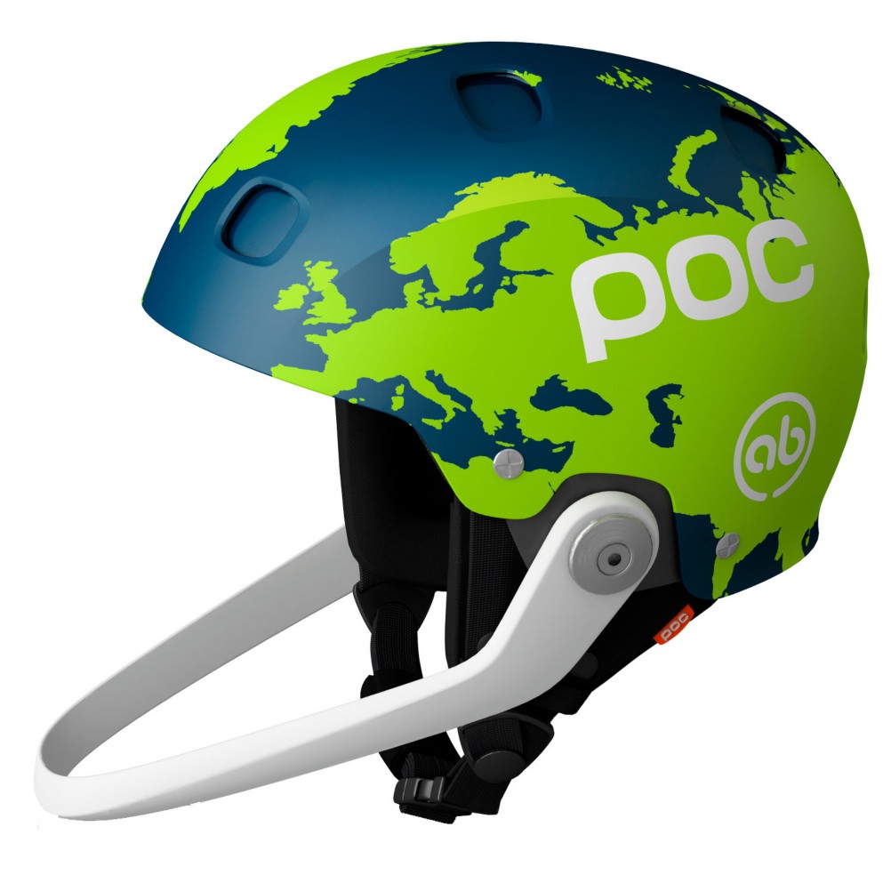 POC Sinuse SL Axel Back Helmet 2013, Green-Blue, medium