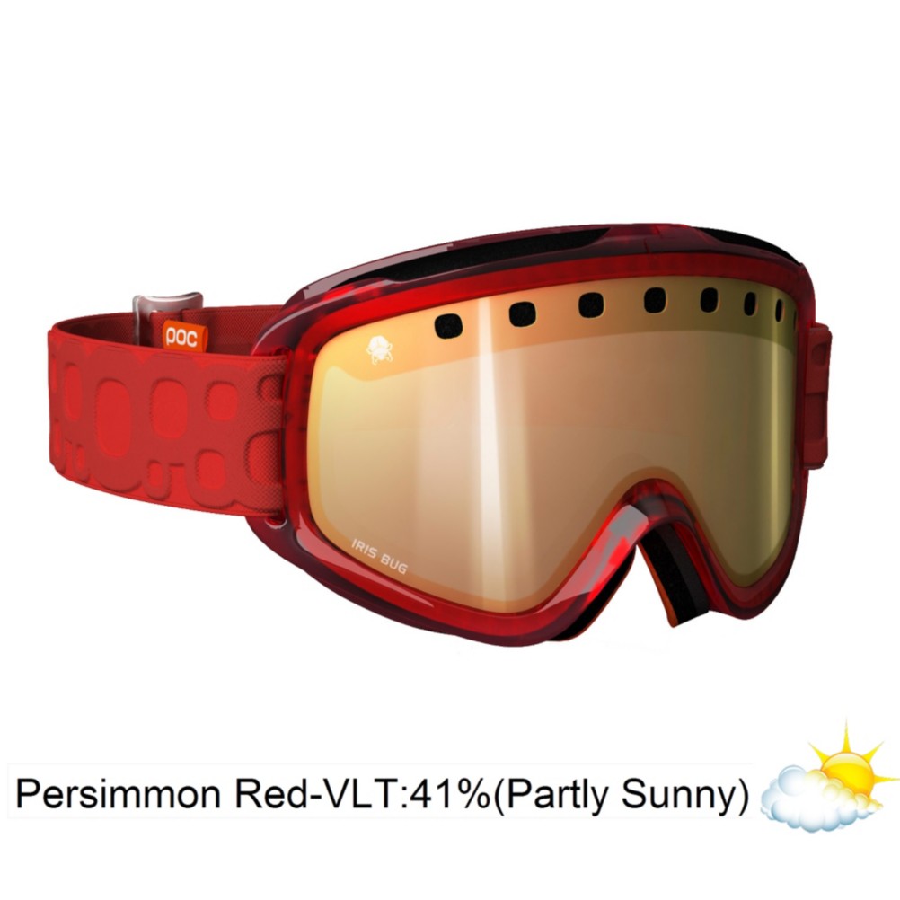 POC Iris Bug Medium Goggles 2013, Red-Persimon Red Mirror, swatch