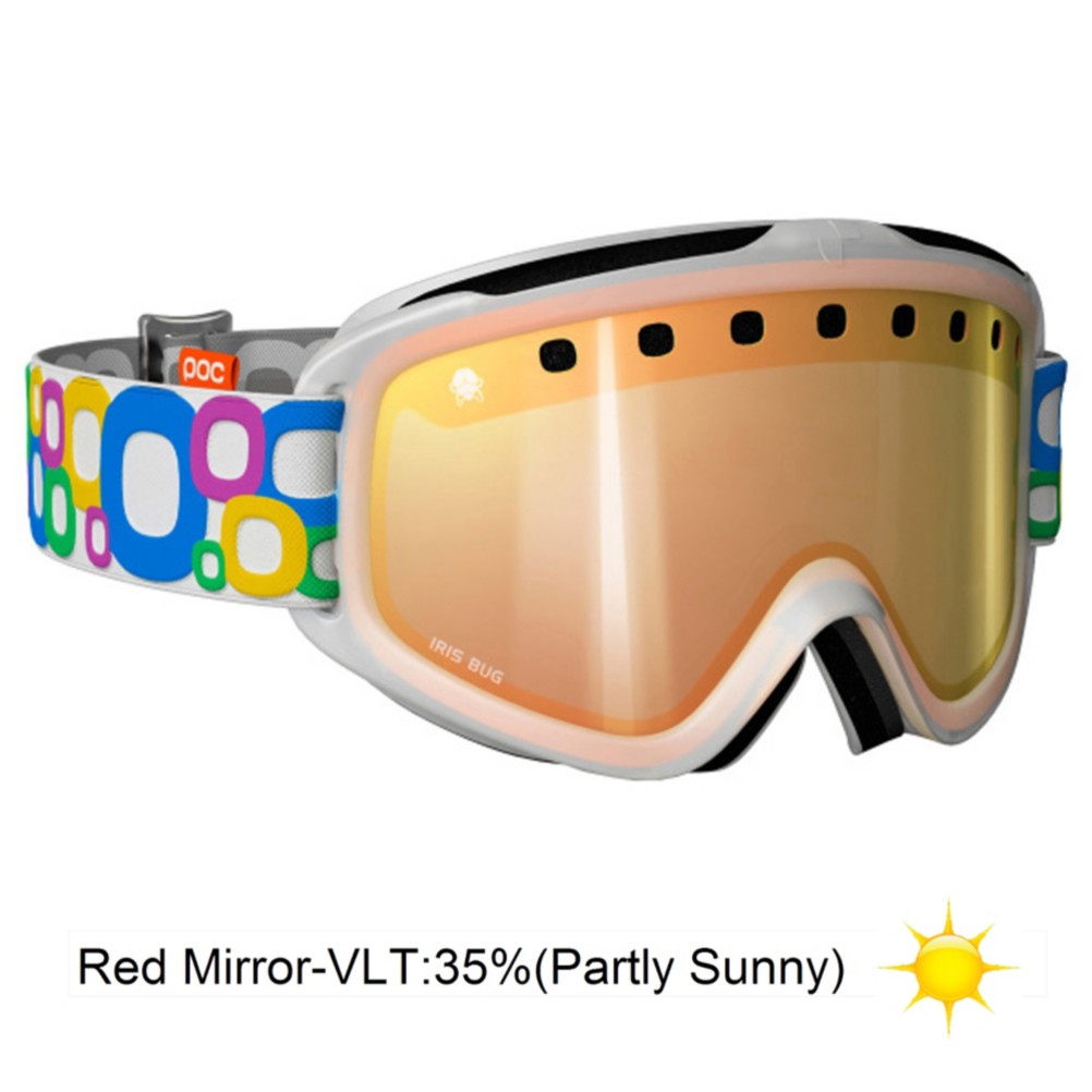 POC Iris Bug Medium Goggles 2013, Multi Color - Red Mirror, medium