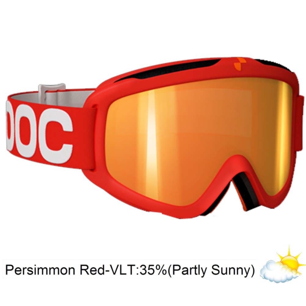 POC Iris X Medium Goggles 2013, Red-Persimon Red Mirror, medium