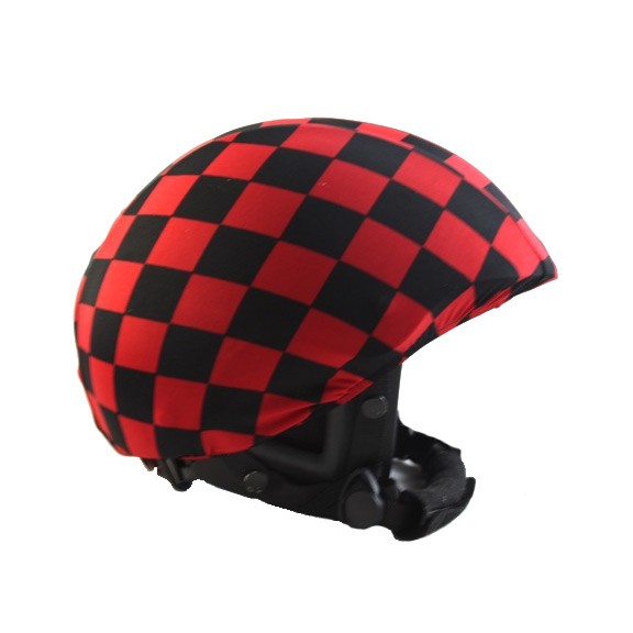 Active Helmets Cracked Helmet Cover, Black-Red, medium