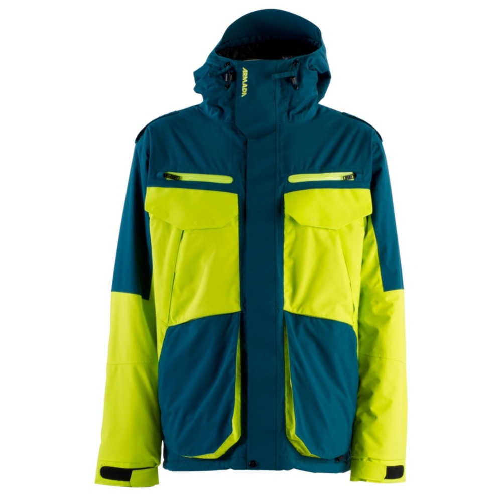Armada Terra Mens Insulated Ski Jacket, Deep Teal, swatch