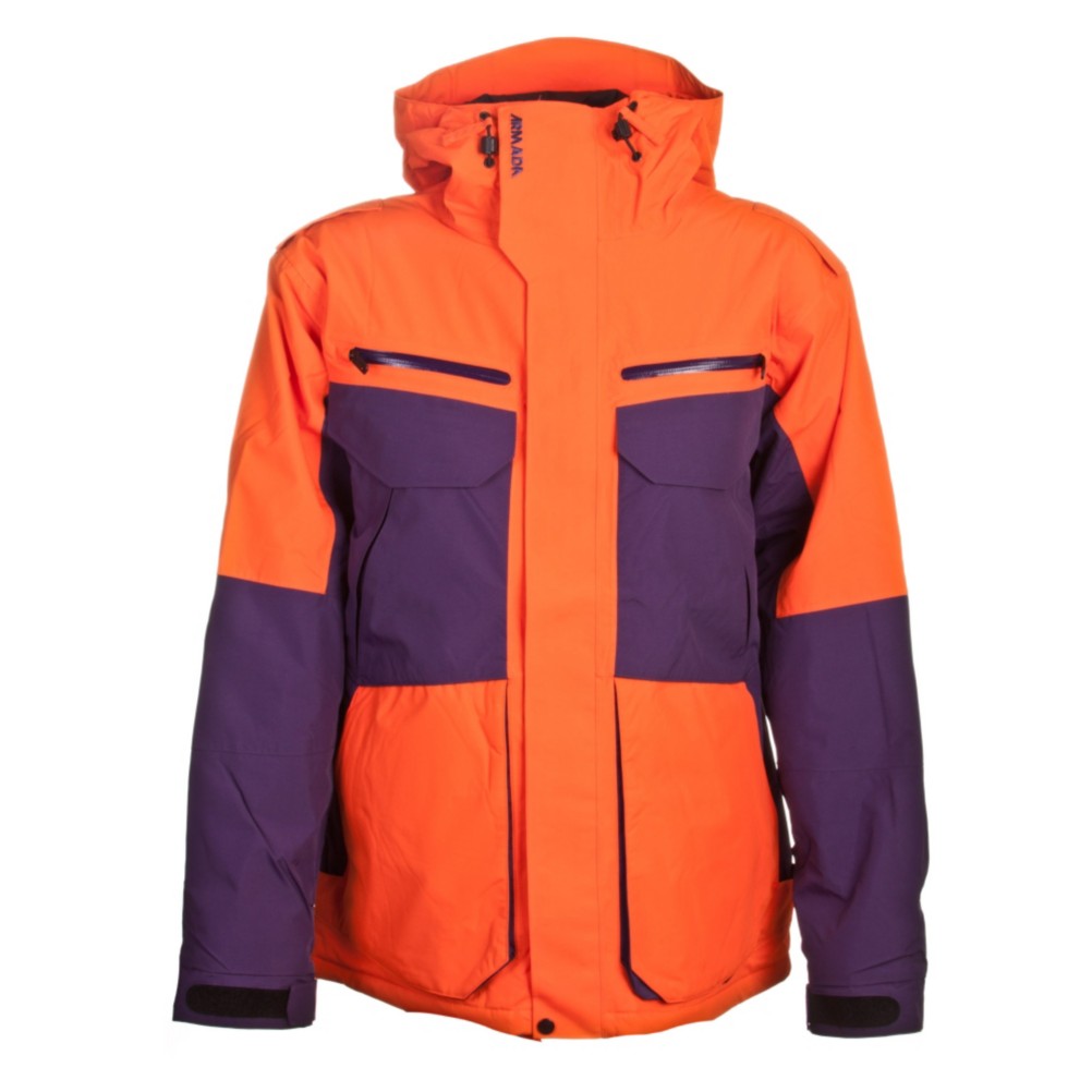 Armada Terra Mens Insulated Ski Jacket, Orange, swatch