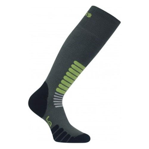 Euro Sock Zone Medium Weight Ski Socks, Dark Grey, swatch