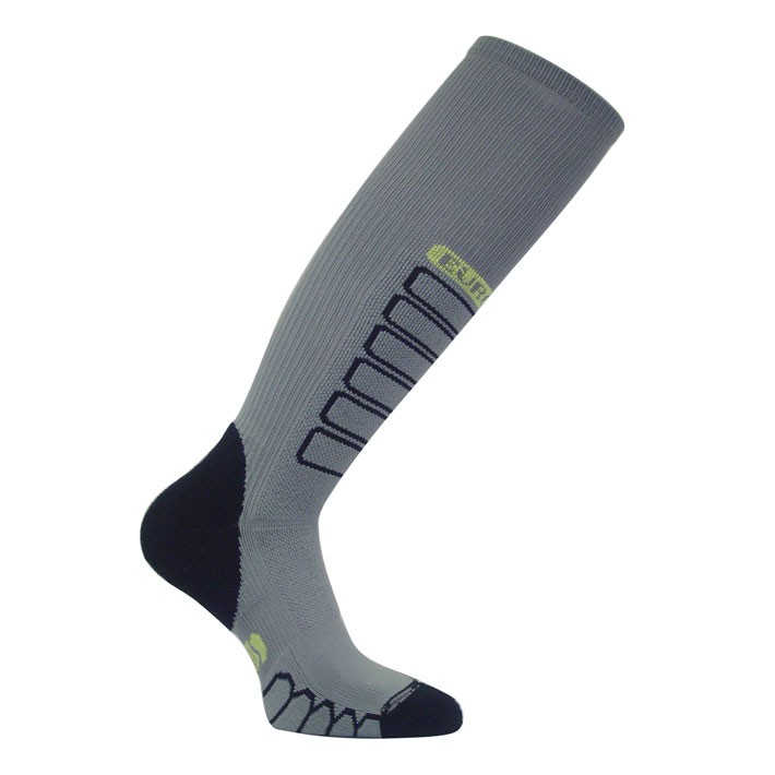 Euro Sock Compression Ski Socks, Grey, swatch