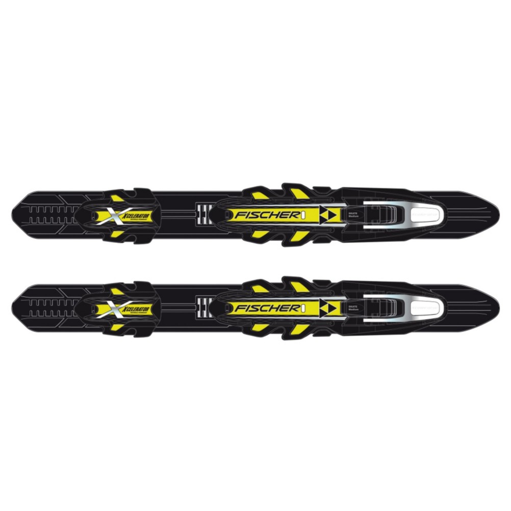 Fischer Xcelerator Skate NIS NNN Cross Country Ski Bindings 2013, Black-Yellow, medium