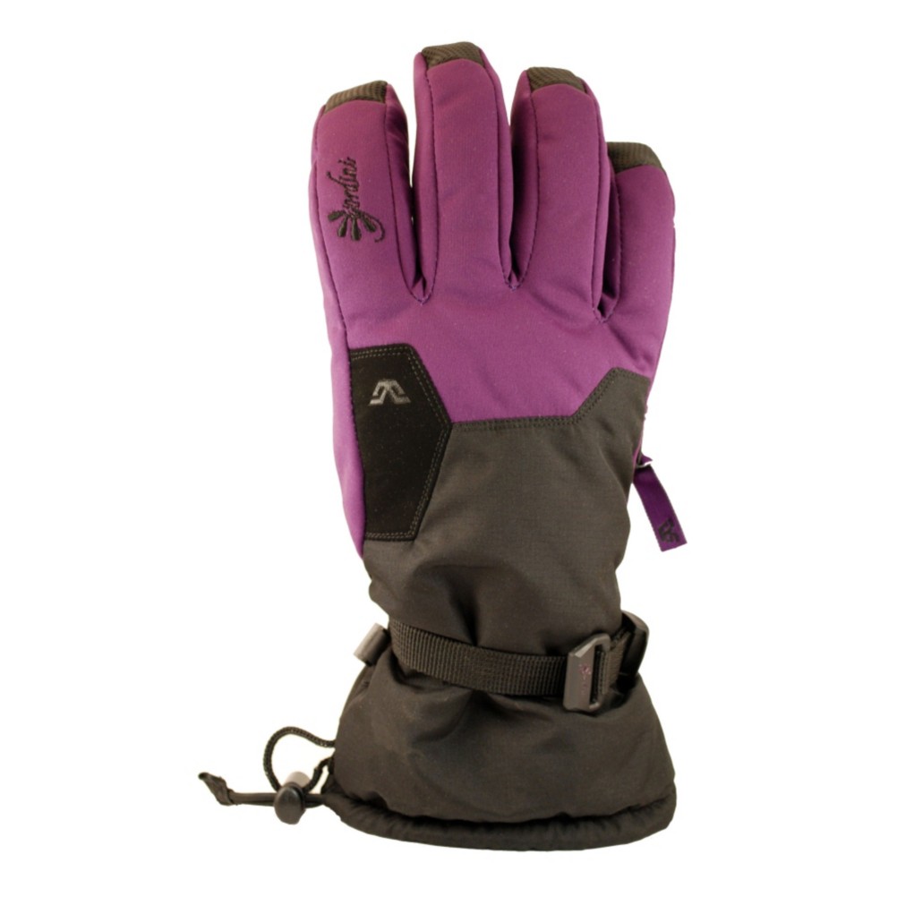 Gordini Stomp II Womens Gloves, Black-Deep Purple, medium