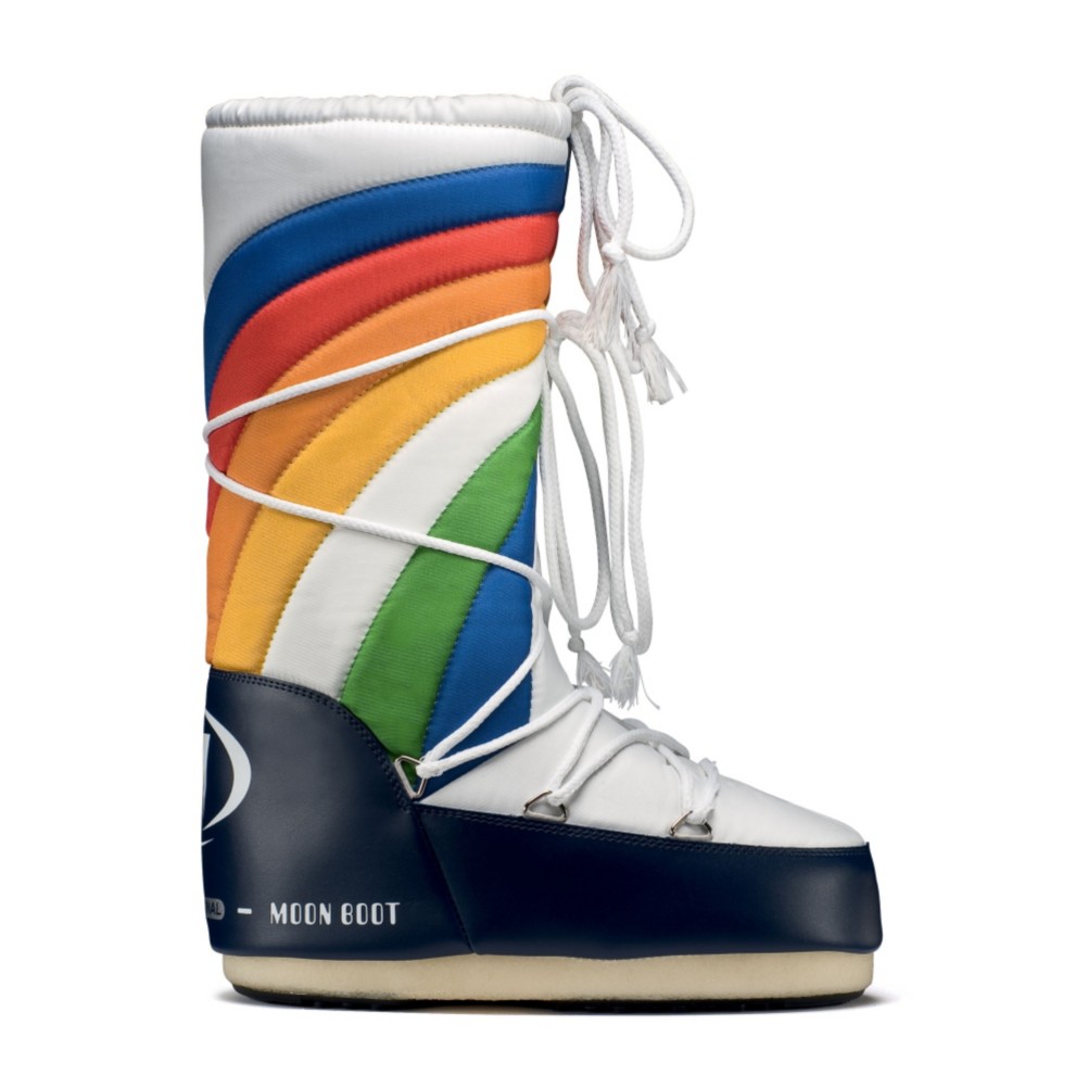 Tecnica Rainbow MoonBoot Womens Boots, Blue-White, swatch