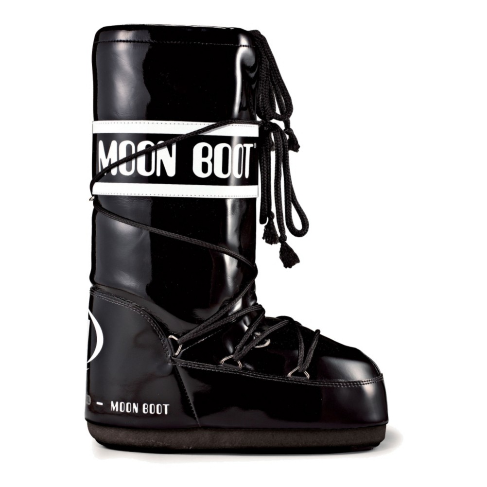 Tecnica Vinyl MoonBoot Womens Boots, Black-White, swatch