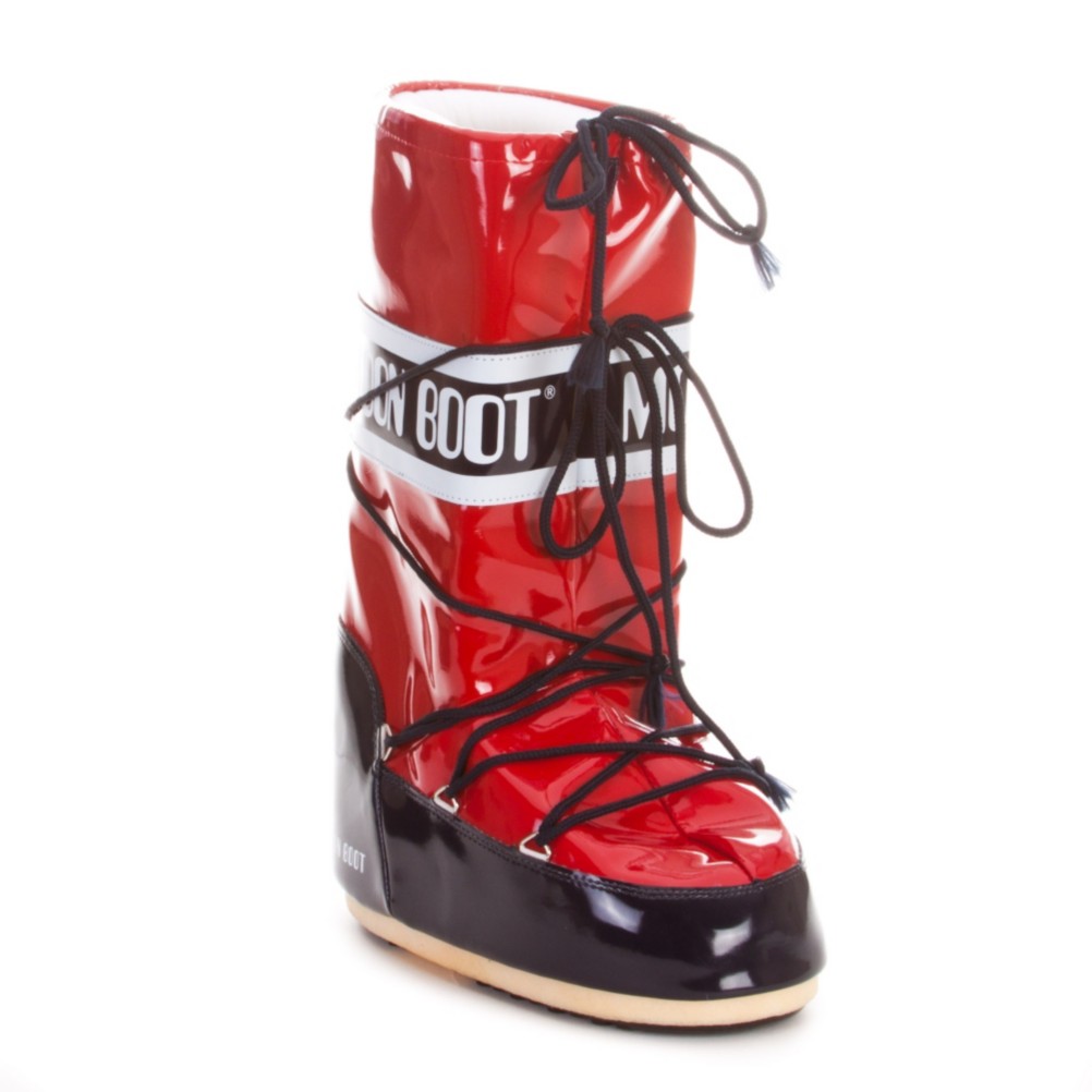 Tecnica Vinyl MoonBoot Womens Boots, Red-Navy, swatch