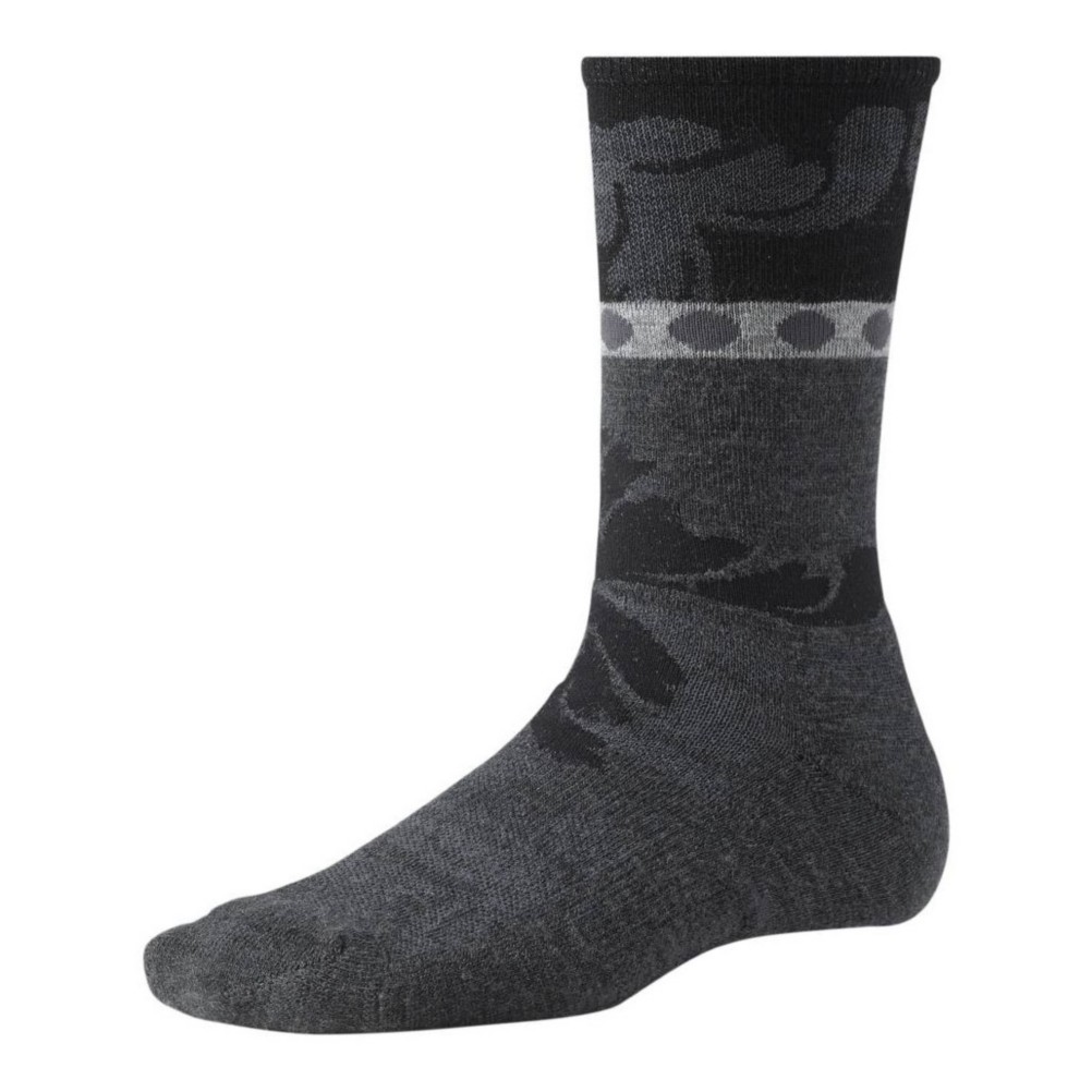 SmartWool Reflections Leaf Womens Socks, Charcoal Heather, medium