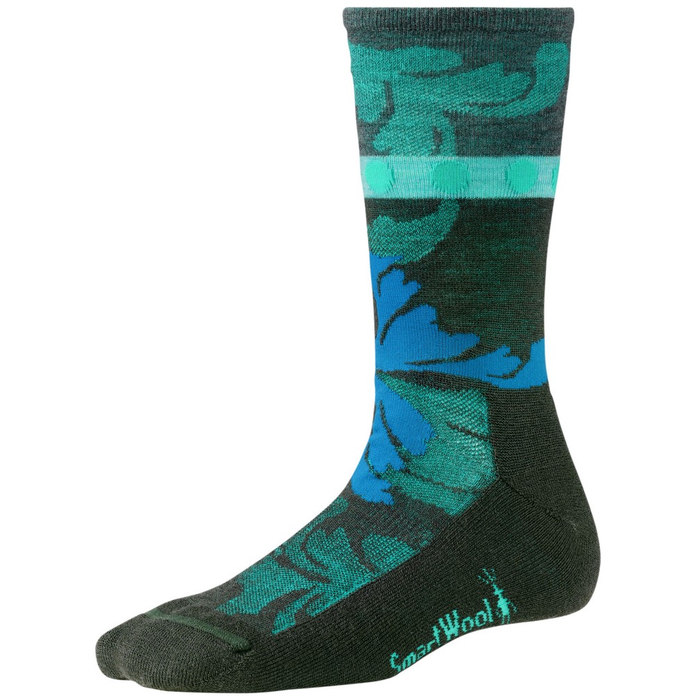 SmartWool Reflections Leaf Womens Socks, Forest, swatch