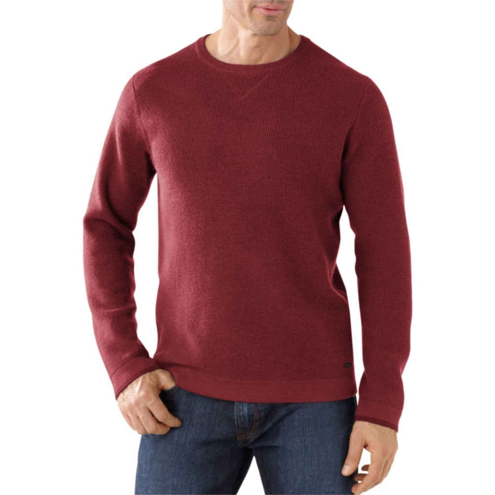 SmartWool Granite Creek Crew Mens Sweater, Mahogany, swatch