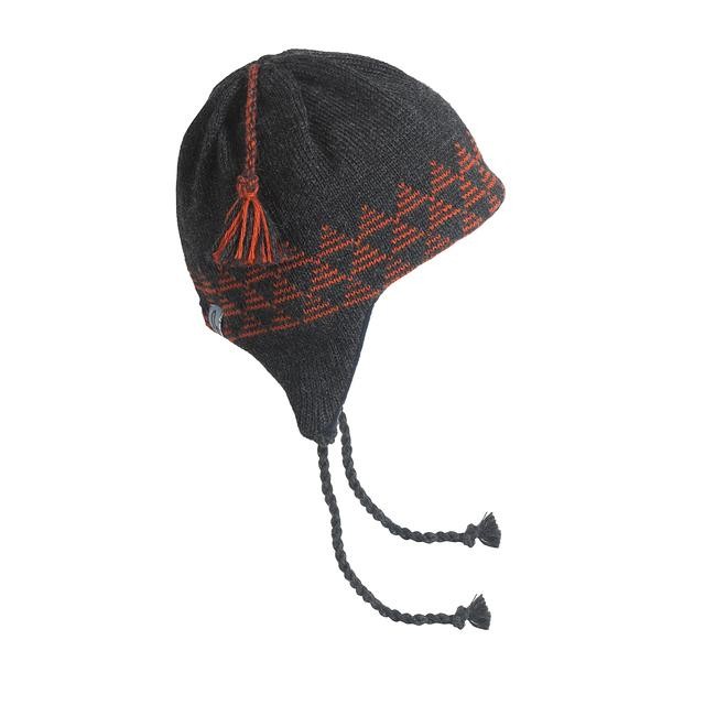 Turtle Fur Vermontur Earflap Egypt Ski Hat, Black Heather, medium