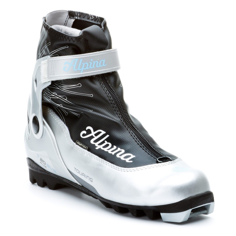 Alpina T20 Eve Plus Womens NNN Cross Country Ski Boots 2013, Silver-Black-Blue, medium