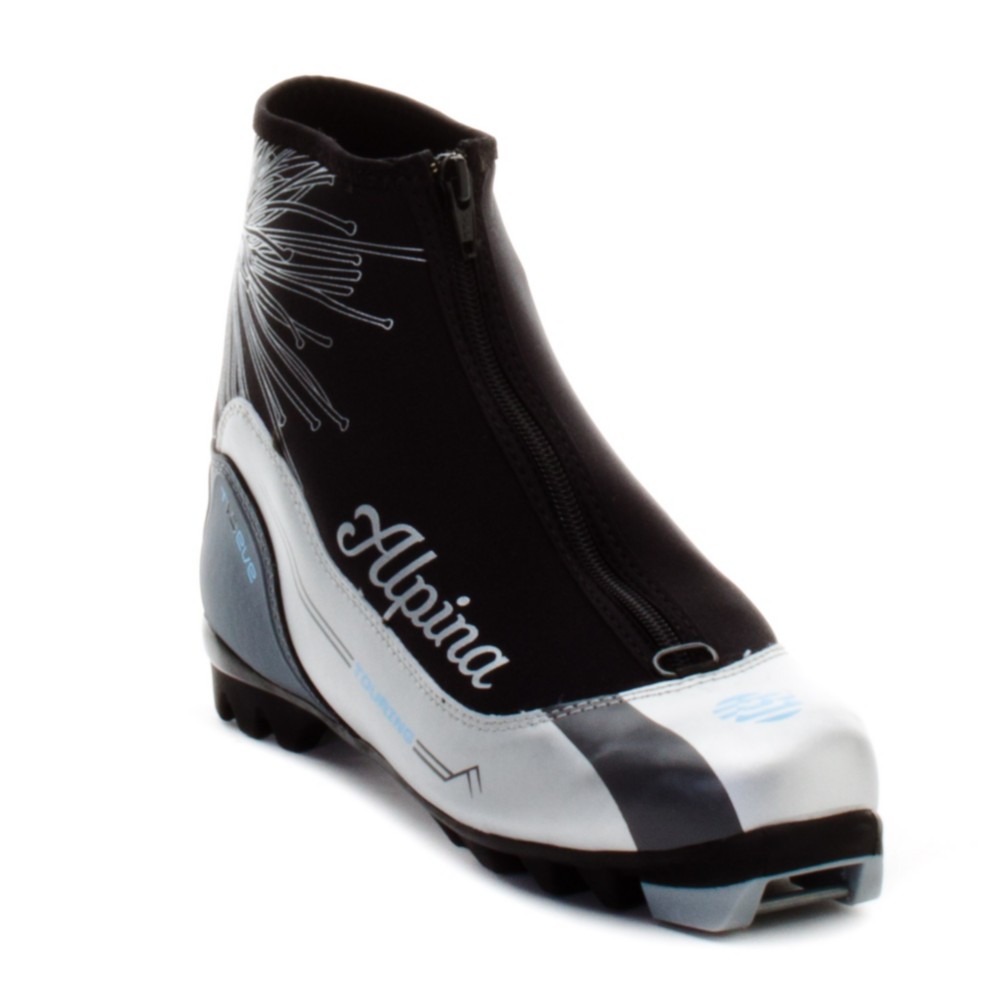 Alpina T10 Eve Womens NNN Cross Country Ski Boots 2013, Silver-Black-Blue, medium