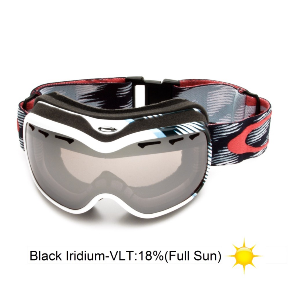 Oakley Stockholm Womens Goggles 2013, Snowtrac White Blue-Black Iridium, swatch