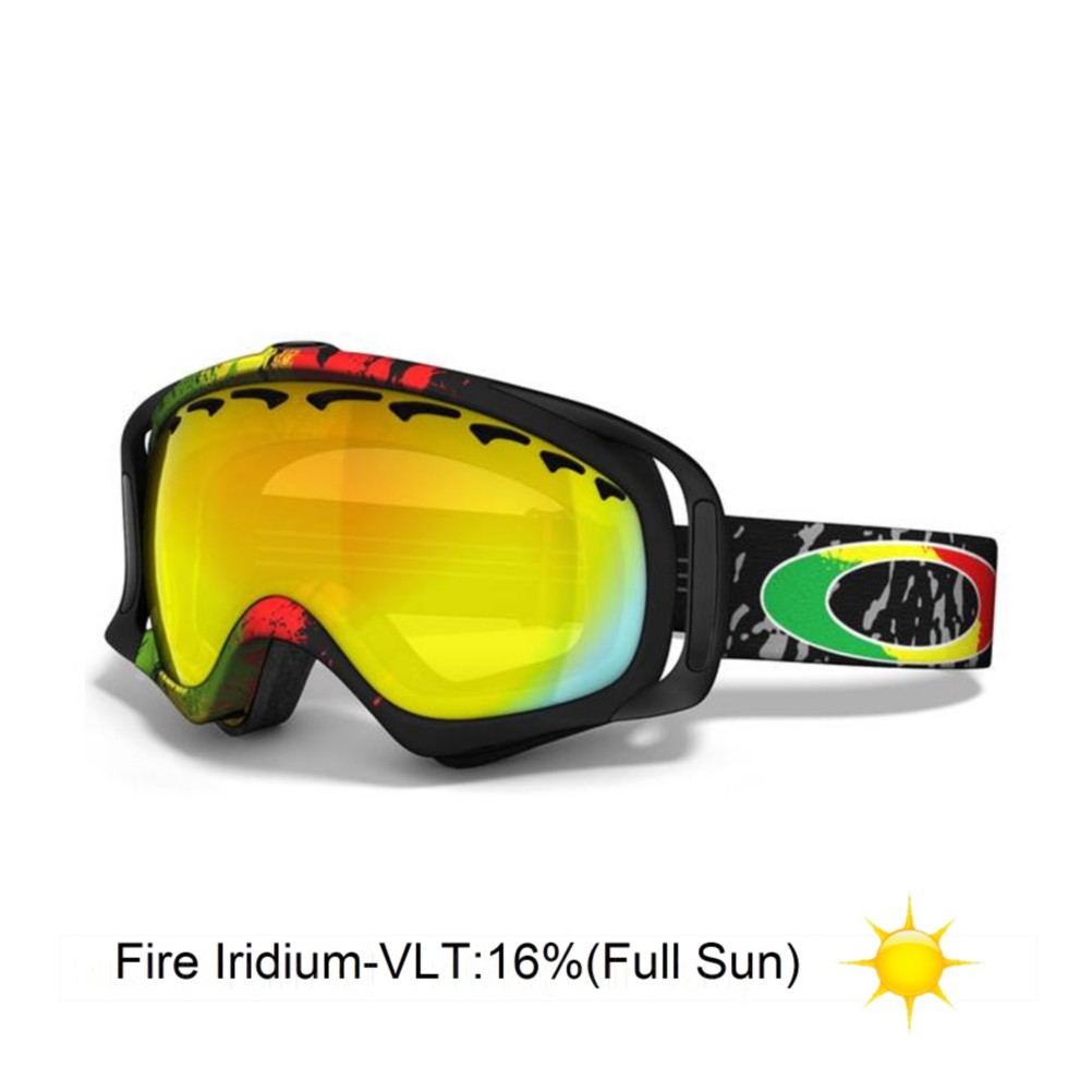 Oakley Crowbar Tanner Hall Goggles 2013, Rasta Mane-Fire Iridium, medium
