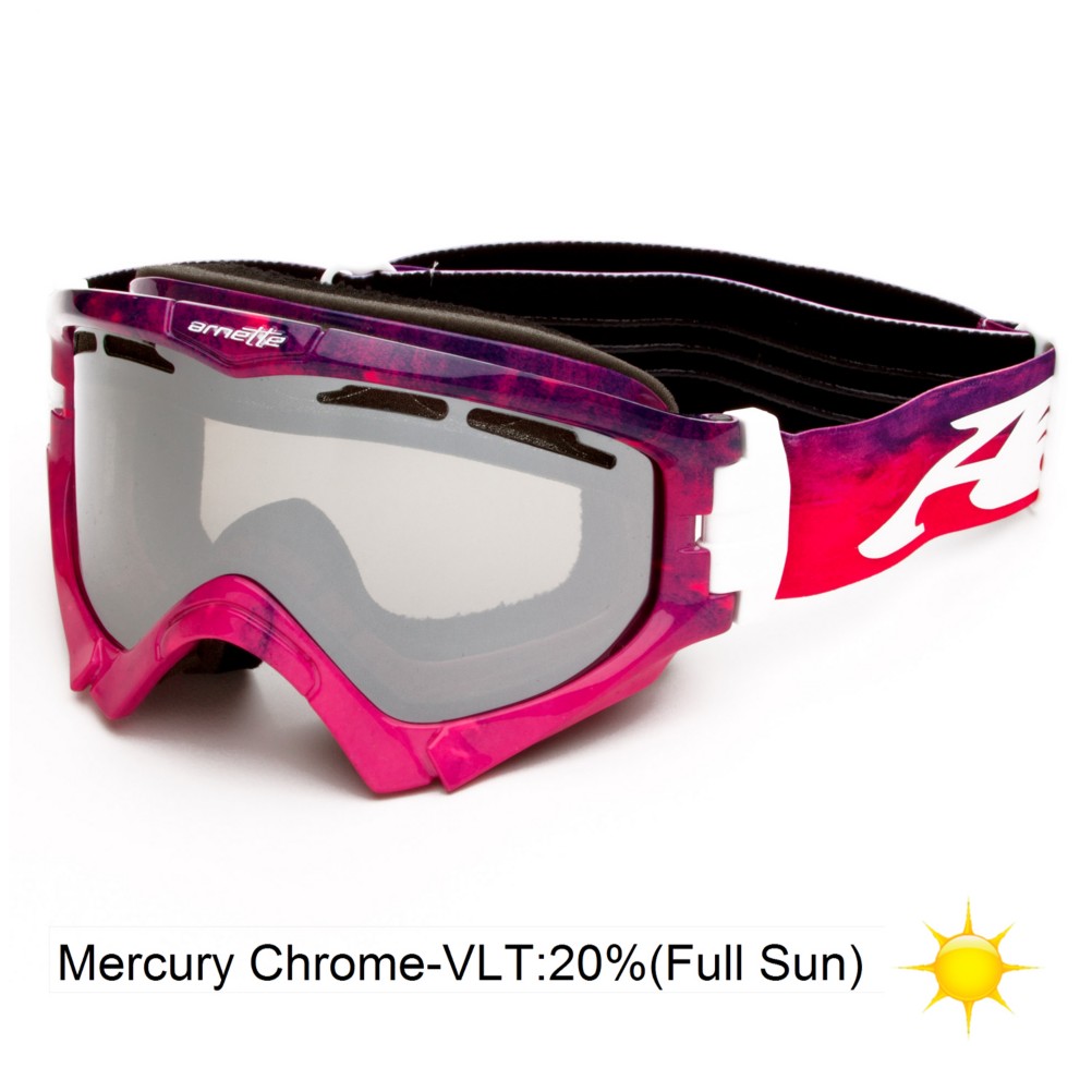 Arnette Series 3 Ski Goggles 2013, Watercolor Violet Pink-Mercury, swatch