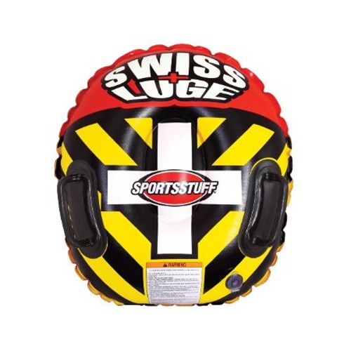 SportsStuff Swiss Luge Snow Tube Inflatable Sled, , medium