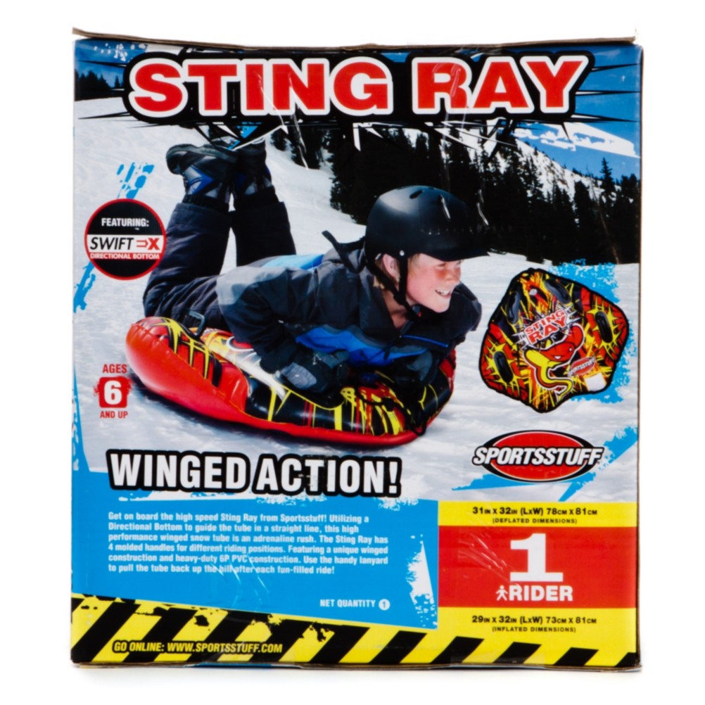 SportsStuff Sting Ray Snow Tube Inflatable Sled, , medium