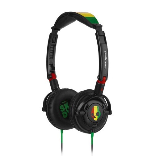 Skullcandy Lowrider On-Ear Headphones, Rasta, swatch