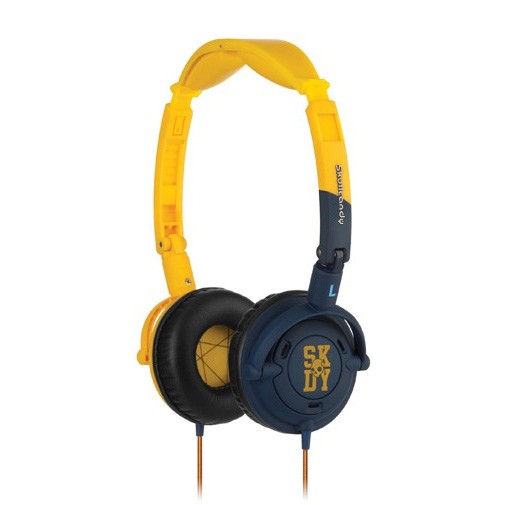 Skullcandy Lowrider On-Ear Headphones, Yellow-Navy, swatch