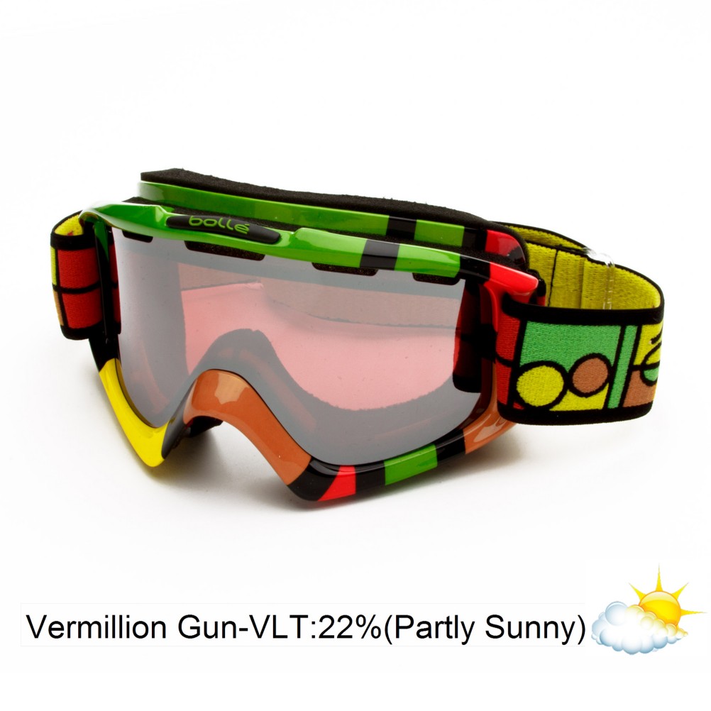 Bolle Nova Goggles 2013, Rasta Blocks-Vermillon Gun, swatch