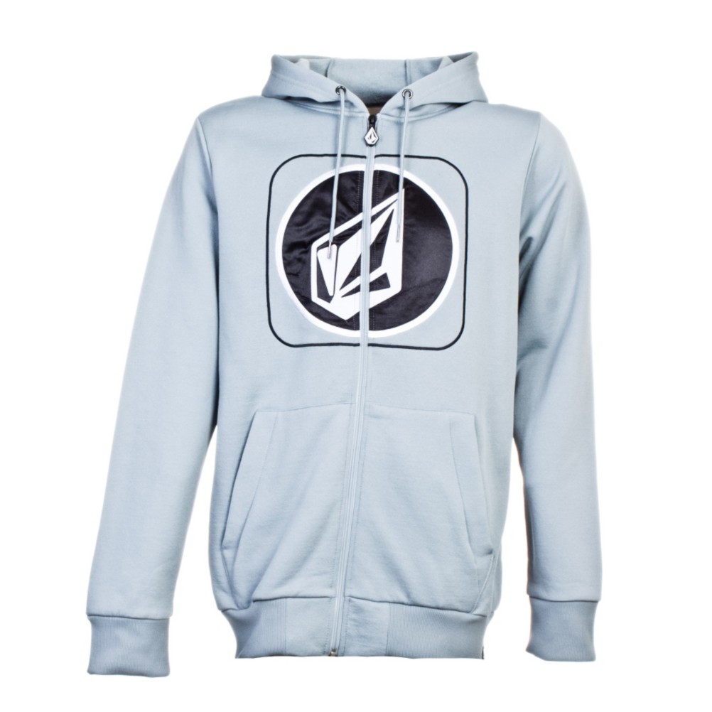 Volcom Die Cut Stone Hydro Fleece Hoodie, Silver, medium