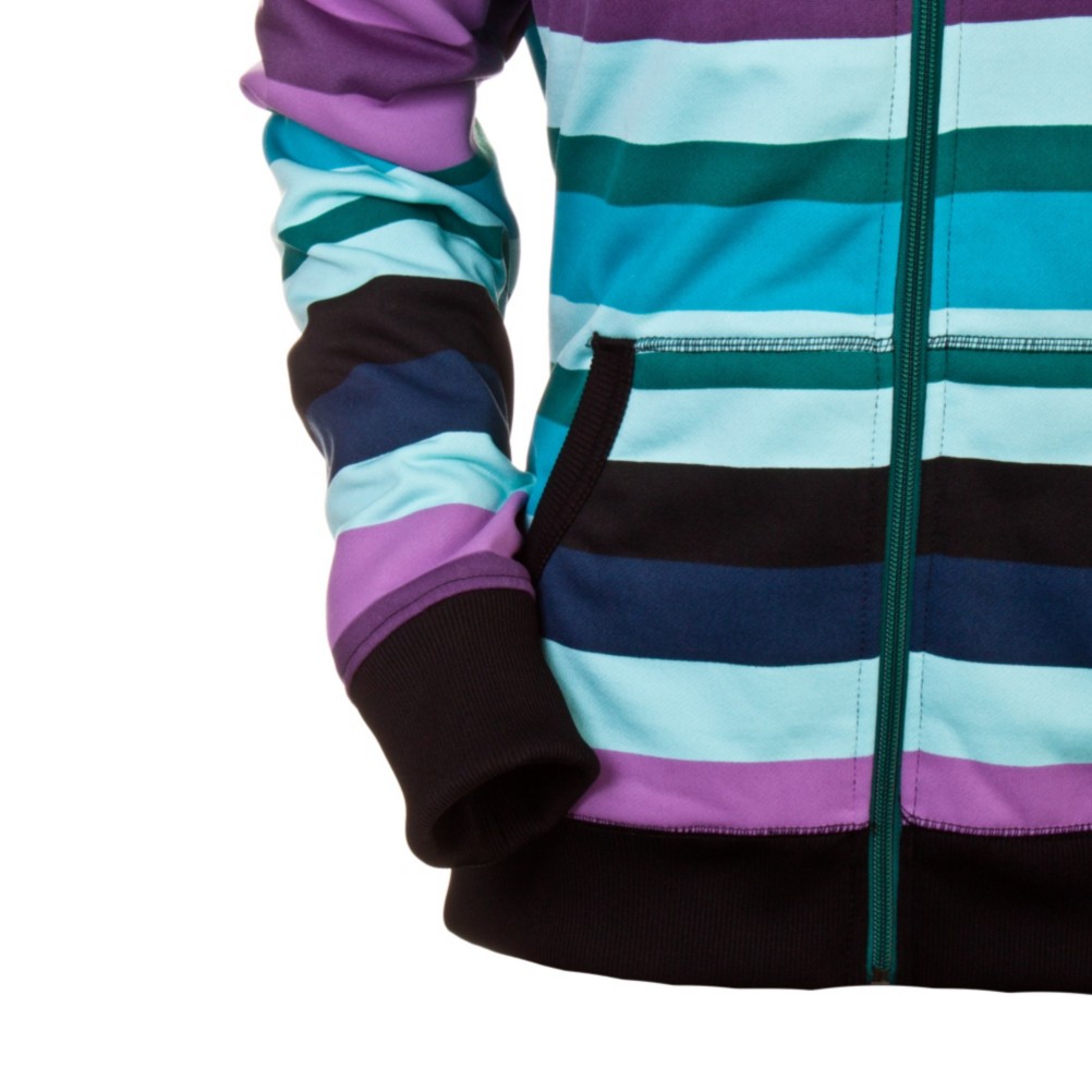 Volcom Enlighten Reversible Full Zip Fleece Womens Hoodie 2012