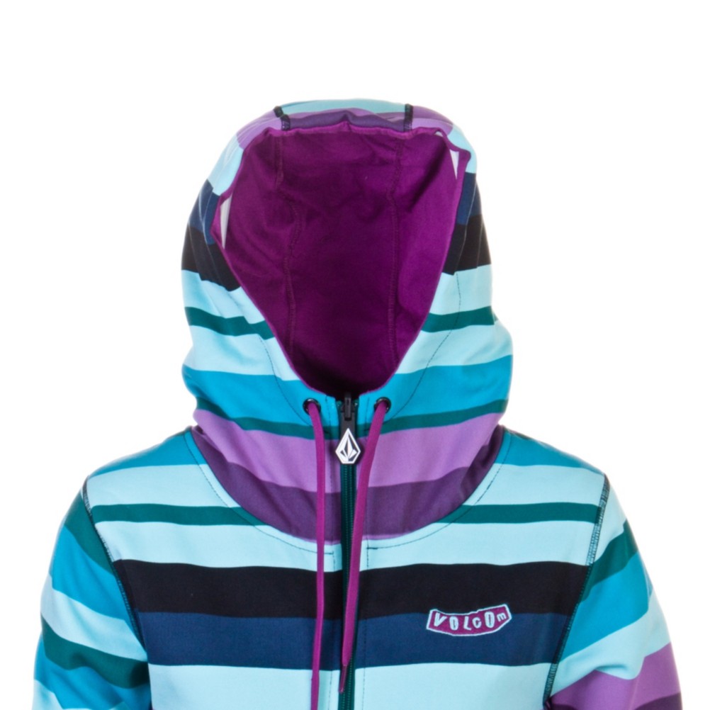 Volcom Enlighten Reversible Full Zip Fleece Womens Hoodie 2012