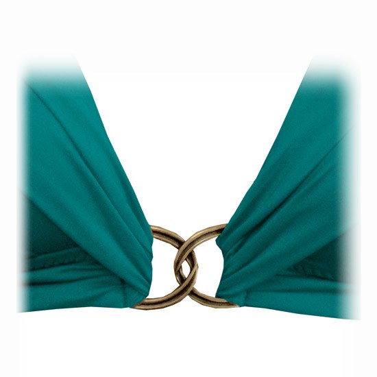Becca Color Code Draped Halter Swimsuit Top 2011