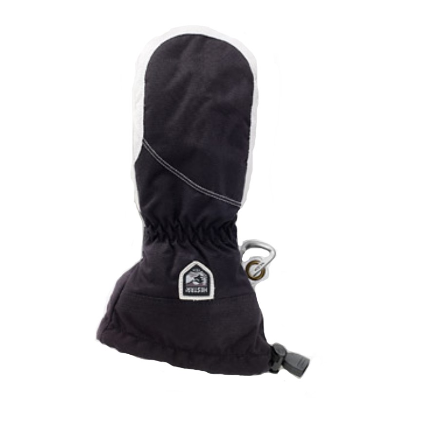 Hestra Heli Womens Mittens, Black-Off White, medium