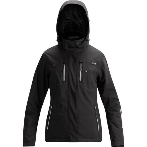 Orage Grace Womens Insulated Ski Jacket, Black, medium