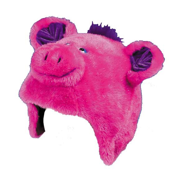 Crazee Heads Poppi The Pig with Squeaker Helmet Cover, , medium