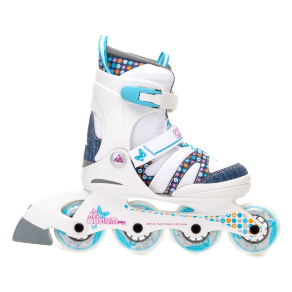 K2 Charm Pro Adjustable Girls Inline Skates 2012