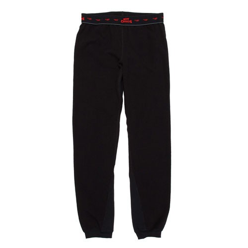 Hot Chillys Micro Fleece Kids Long Underwear Bottom, Black, medium