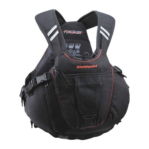 Stohlquist Rocker Adult Kayak Life Jacket 2013, Black, medium