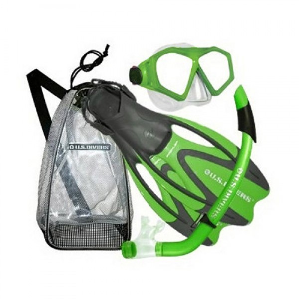 US Divers Molokai Seabreeze Proflex Kids Snorkel Set 2012