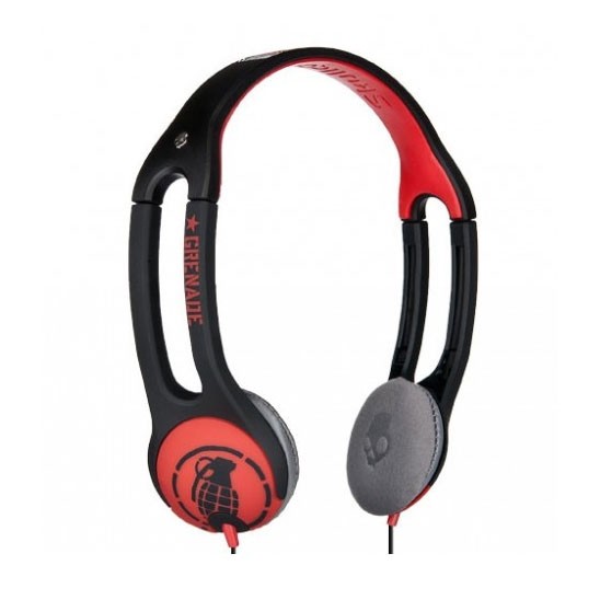 Skullcandy Icon 2 Grenade Headphones, Grenade Black-Red, swatch