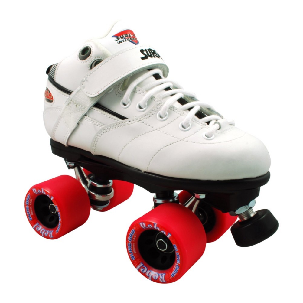 Sure Grip International Rebel White Speed Roller Skates 2013, , medium