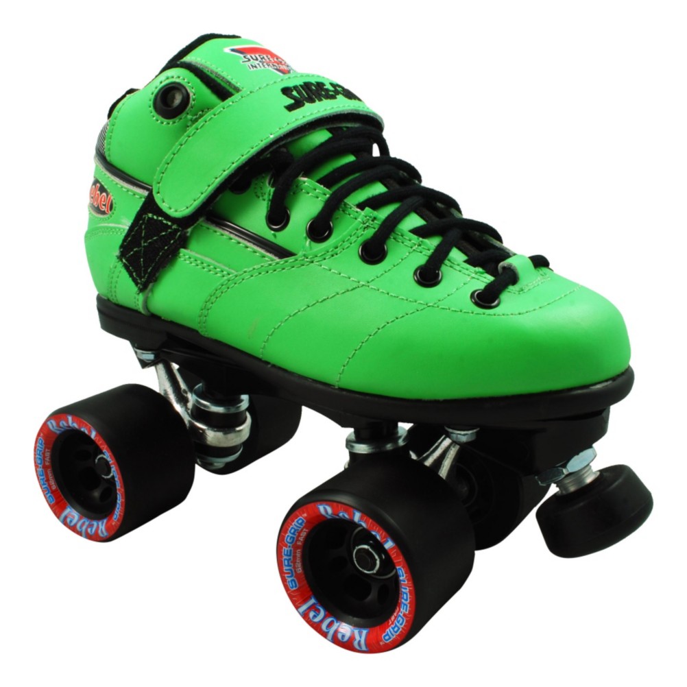 Sure Grip International Rebel Green Speed Roller Skates 2013, , medium