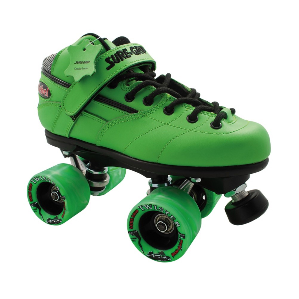 Sure Grip International Rebel Twister Green Speed Roller Skates 2013, , medium