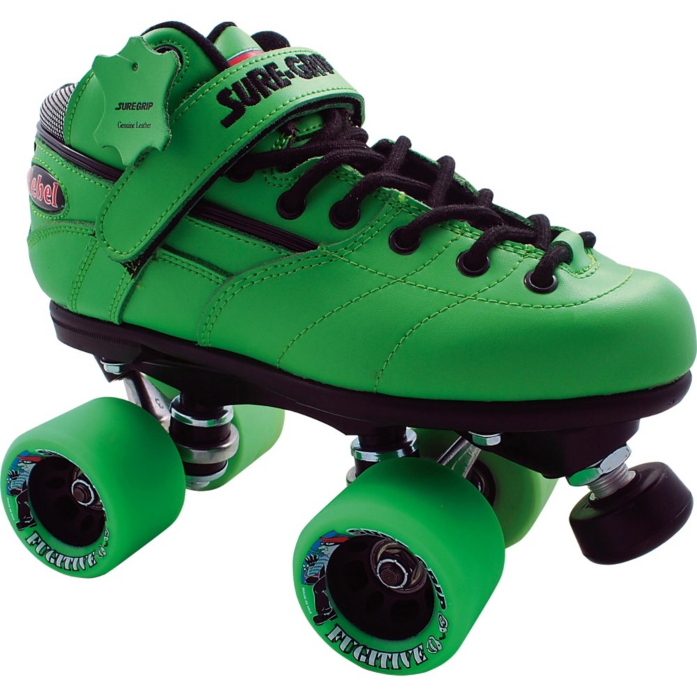 Sure Grip International Rebel Fugitive Speed Roller Skates 2013, Green, swatch